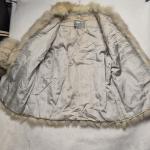 Vintage Fox Fur Coat with Silver Tag, Size M