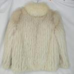 White Vintage Fox Fur Coat for Women