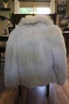 White Fox Fur Coat Size Large