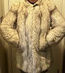 Silver Fox 3/4 Length Coat by Valentino, Large