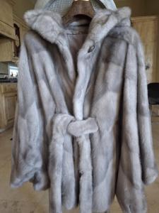 Grey Mink Coat by Sagafurs
