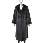Classic Black Mink Coat - Size L