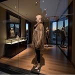 Honey Brown SAGA Mink Fur Coat, Size M/L