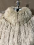 1960s Blue Fox Fur Jacket - Size Medium