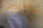 White Fox Fur Coat Size Large
