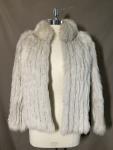 1960s Blue Fox Fur Jacket - Size Medium