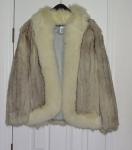 Mid-Length Fox Fur Jacket in Size Medium