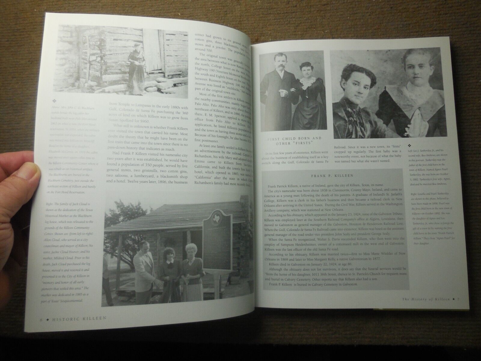 Signed Illustrated Texas History Book Killeen