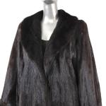 Classic Black Mink Coat - Size L