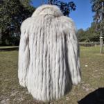 Vintage Saga Fox Fur Coat with Pockets