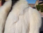Ivory Vintage Arctic Fox Fur Coat Jacket
