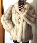 Blue Fox Fur Jacket Coat for Saga Collectibles