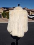 Ivory Vintage Arctic Fox Fur Coat Jacket