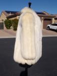 Ivory Vintage Arctic Fox Fur Coat Jacket