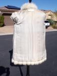 Ivory Vintage Arctic Fox Fur Coat Jacket