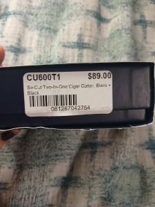 Colibri SV-Cut Black Two-in-One Cigar Cutter