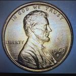 1969 S Lincoln Memorial Cent - Double Die Reverse