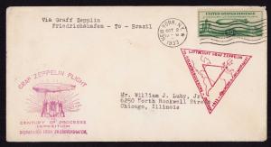 1933 Graf Zeppelin Flight Century of Progress Collectible