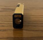 Colibri Gold Tone Slim Lighter with Tortoise Shell