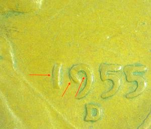 1955-D Double Die Lincoln Cent – FS-01-1955D-101