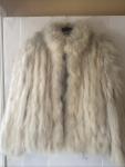 SAGA Fox Fur Coat, Women's Small, Cream