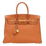 Hermès Birkin 35 Gold Togo Leather Handbag