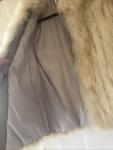 SAGA Fox Fur Coat, Women's Small, Cream