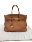 Hermès Birkin 35 Gold Togo Leather Handbag