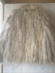 SAGA Fox Fur Coat, Women's Small, Cream