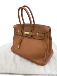 Hermès Birkin 35 Gold Togo Leather Handbag