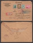 1935 Germany Cover with I Mark Zeppelin Stamp