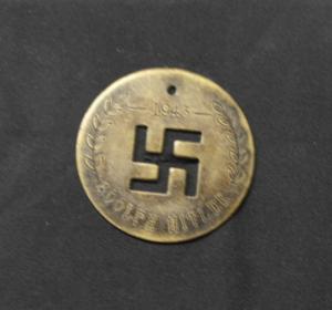 1943 WWII German Pendant Tag Coin Collectible