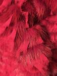 Mink & Silk Red Fur Coat, Size Medium