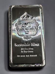10 oz Scottsdale Stacker Silver Bar .999 Fine