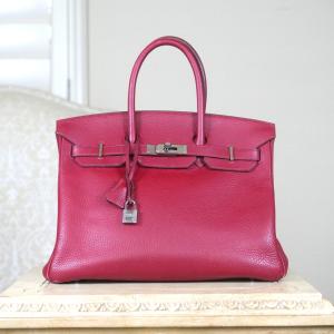 Hermès Birkin 30 Rouge Grenat Leather Bag