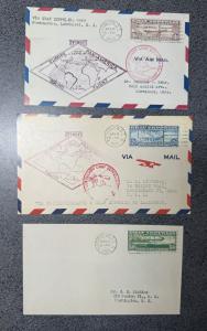 Graf Zeppelin Stamp Flight Postcard Replica Set