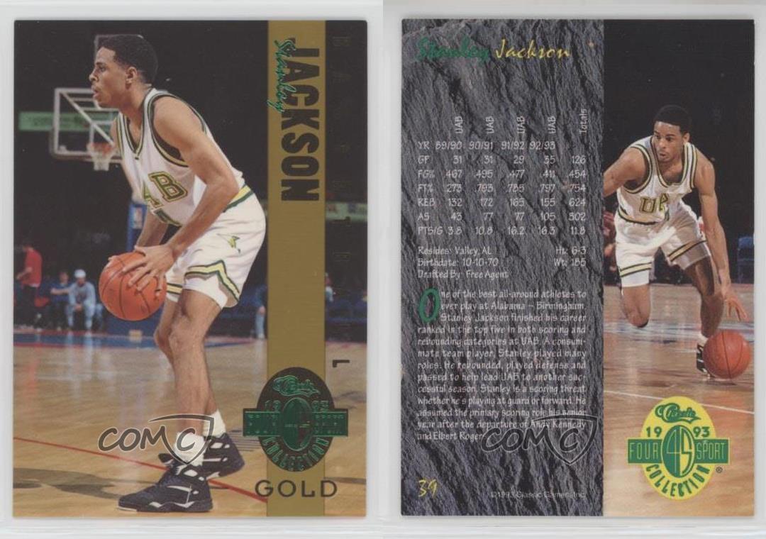 1993 Classic Four Sport Collection: Stanley Jackson #39
