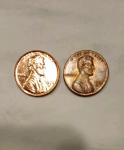 1972D and 1983D Lincoln Pennies with Double Die