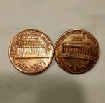 1972D and 1983D Lincoln Pennies with Double Die