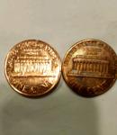 1972D and 1983D Lincoln Pennies with Double Die
