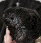 SAGAMINK Brown Mink Fur Coat for Women Size L