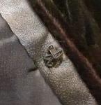 SAGAMINK Brown Mink Fur Coat for Women Size L