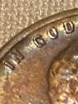 1955 Lincoln Wheat Cent Rainbow Toned Double Die