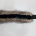 Gray Fox Fur Headband and Neck Collar Wrap