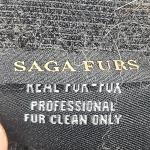 Gray Fox Fur Headband and Neck Collar Wrap