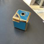 Vintage Colibri Cube Lighter Blue Made in Japan