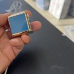 Vintage Colibri Cube Lighter Blue Made in Japan