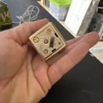 Vintage Colibri Cube Lighter Blue Made in Japan