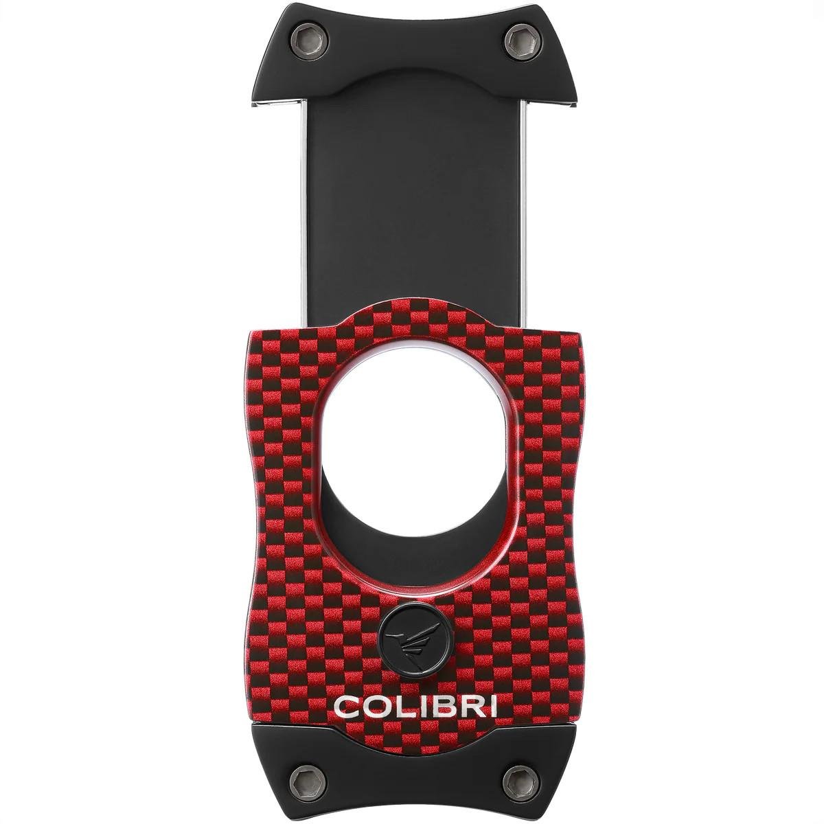 Colibri S-Cut Carbon Fiber Cigar Cutter - Red