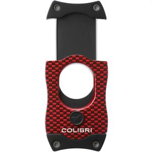 Colibri S-Cut Carbon Fiber Cigar Cutter - Red
